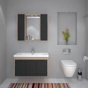 DEN-KO Mostar Hamam Rəfi Mat Boz 90 cm