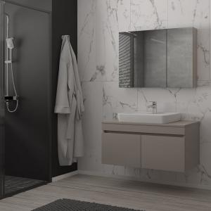 DENKO BANYO Etna 80 Cm Hamam Rəfi Dəsti Kül Boz