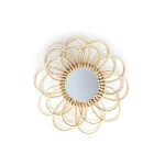 PACİFİC rattan güzgülü divar dekoru, 34 sm