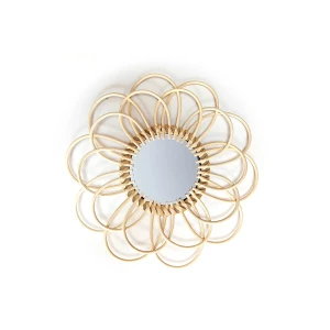 PACİFİC rattan güzgülü divar dekoru, 34 sm