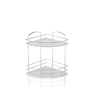 TEKNOTEL 2-lik künc duş rəfi, xrom, BK032