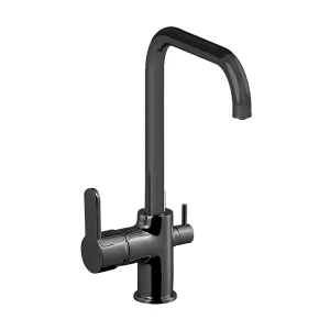 ADELL Lupo Pro qara filtrli çıxışı olan mətbəx kranı