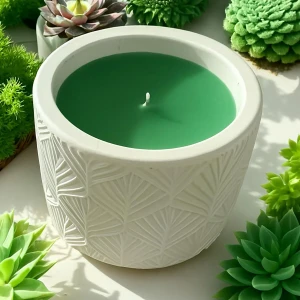 GLOW Heaven şam ətri ilə, şam ağacı yarpağı naxışlı, 300 qr, 8×10 sm
