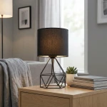 NISA LUCE Piramida mini lampa başlığı, qara