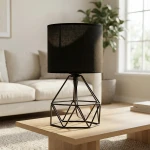 NISA LUCE Piramida mini lampa başlığı, qara