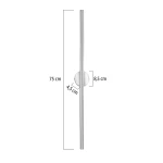 MODELIGHT Noki LED-lı divar lampası, krom