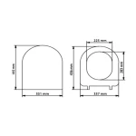 HOUSERA Termoplast D model unitaz qapağı
