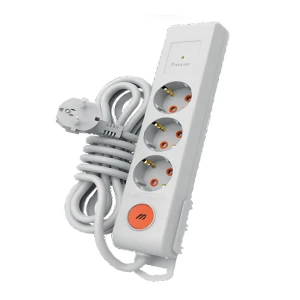 MUTLUSAN Ri-Tech 3-lü şokdan qorunan açarlı qrup prizi (3×1,5 mm², 3 m)