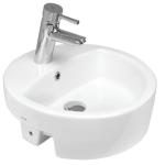 GÜRAL bütöv 46×47 oval yarım ankastr əl yuyan