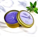 Glow Heaven lavanda ətirli metal qabda şam