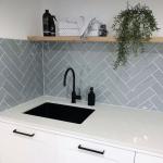 KARO METRO Latte rəngli, hamar, parlaq divar kafeli